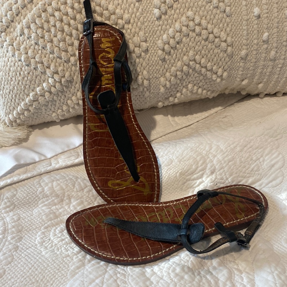 Sam Edelman Black Sandals sz 6.5